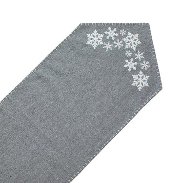 Falling Snow 45 Inch Table Runner T4220006 - The Fox Decor